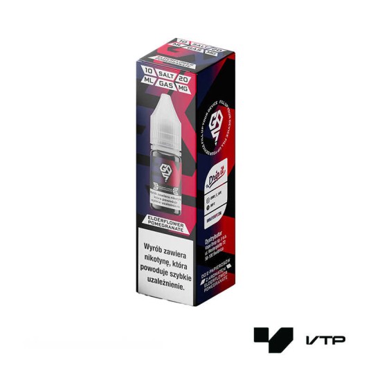**LIQUID GAS 20MG 10ML - ELDERFLOWER POMEGRANATE -zdjęcie numer 1