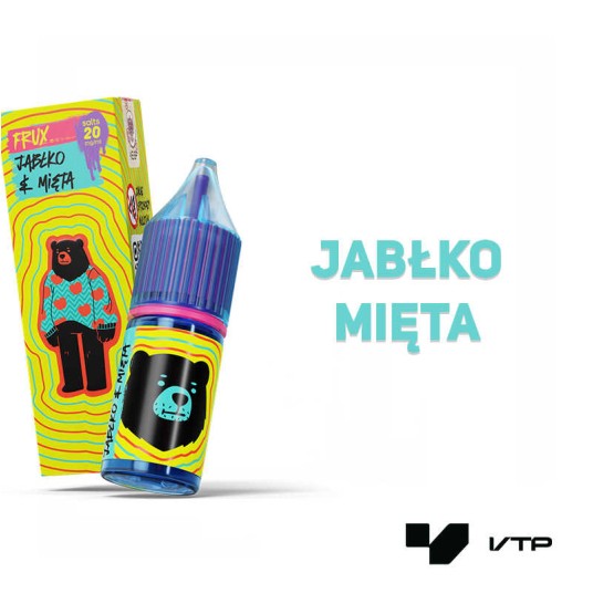*LIQUID GO BEARS FRUX - JABŁKO MIĘTA 10ML 20MG -zdjęcie numer 2
