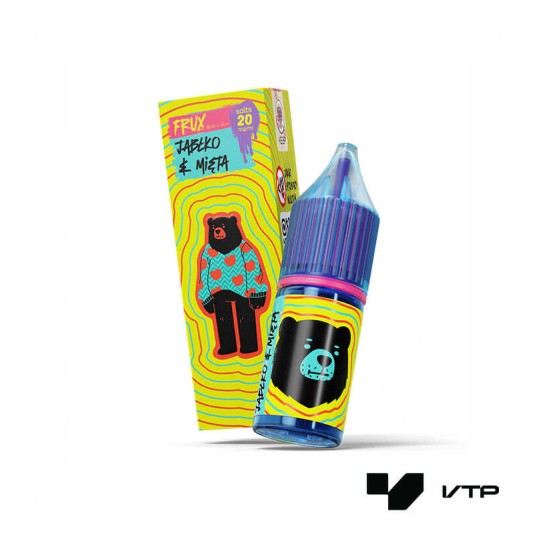 *LIQUID GO BEARS FRUX - JABŁKO MIĘTA 10ML 20MG -zdjęcie numer 1