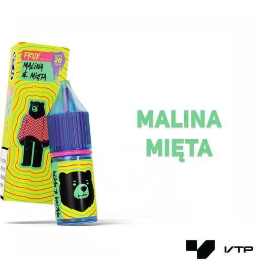 **LIQUID GO BEARS FRUX - MALINA MIĘTA 10ML 20MG -zdjęcie numer 2