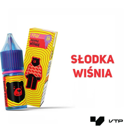 **LIQUID GO BEARS FRUX - SŁODKA WIŚNIA 10ML 20MG -zdjęcie numer 2