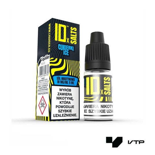 **Liquid IDx SALTS - Cukierki Ice 18 mg/ml 9 ml -zdjęcie numer 1