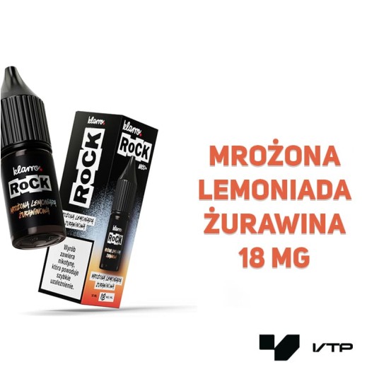 *Liquid Klarro Rock - Mroż Lem Żurawinowa 10ML 18M -zdjęcie numer 2