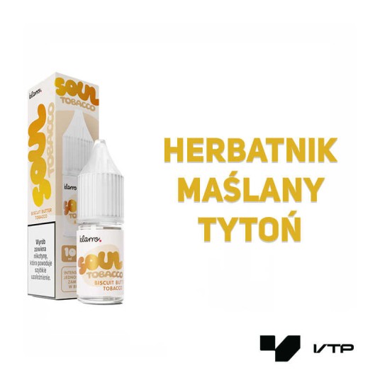 *LIQUID KLARRO SOUL TOBACCO - Biscuit Butter 10ML -zdjęcie numer 2