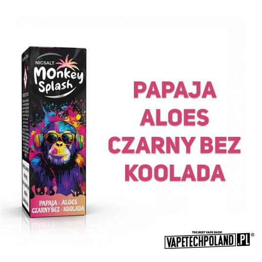 **LIQUID MONKEY - Papaya Aloes Czarny bez Kool 20M -zdjęcie numer 2