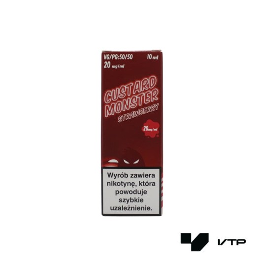 *LIQUID MVL - CUSTARD MONSTER STRAWBERY 10ML 20MG -zdjęcie numer 1