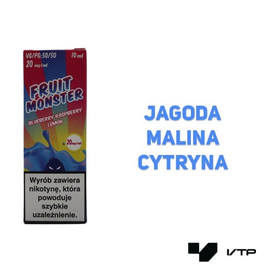 *LIQUID MVL - FRUIT MONSTER BLUE RASP LEMON 10ML 2 -zdjęcie numer 2