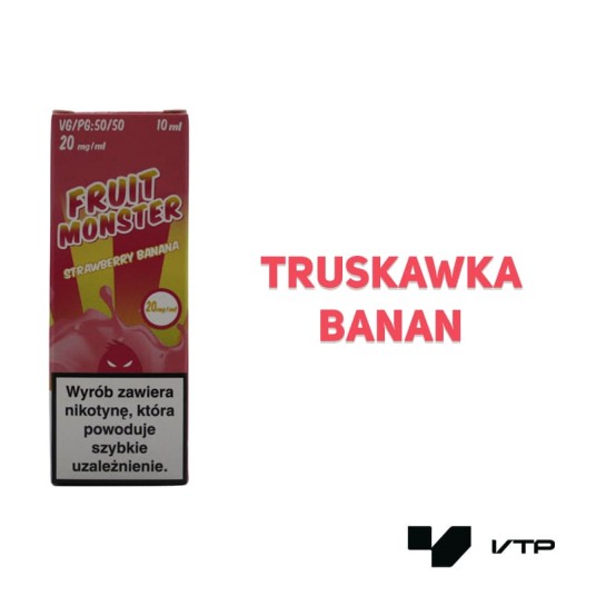 *LIQUID MVL - FRUIT MONSTER STRAW BANANA 10ML 20MG -zdjęcie numer 2