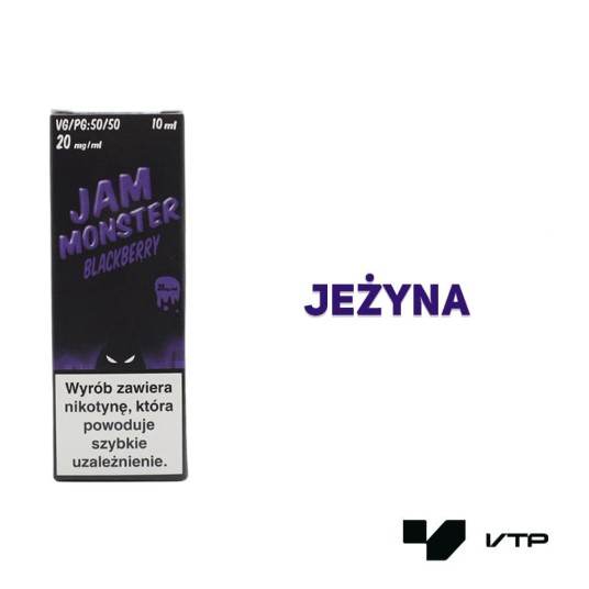 *LIQUID MVL - JAM MONSTER BLACKBERRY 10ML 20MG -zdjęcie numer 2
