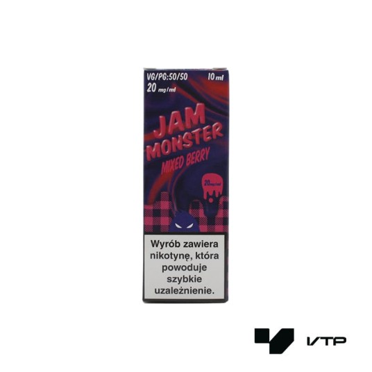 *LIQUID MVL - JAM MONSTER MIXED BERRY 10ML 20MG -zdjęcie numer 1