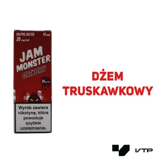 *LIQUID MVL - JAM MONSTER STRAWBERRY 10ML 20MG -zdjęcie numer 2