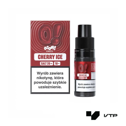 **LIQUID OSOM! SALTS - CHERRY ICE 10ML 20MG -zdjęcie numer 1