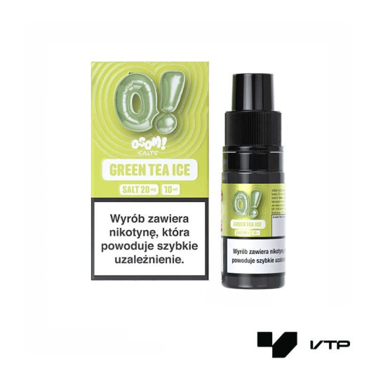 **LIQUID OSOM! SALTS - GREEN TEA ICE 10ML 20MG -zdjęcie numer 1