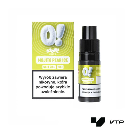 **LIQUID OSOM! SALTS - MOJITO PEAR ICE 10ML 20MG -zdjęcie numer 1