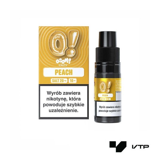 **LIQUID OSOM! SALTS - PEACH 10ML 20MG -zdjęcie numer 1