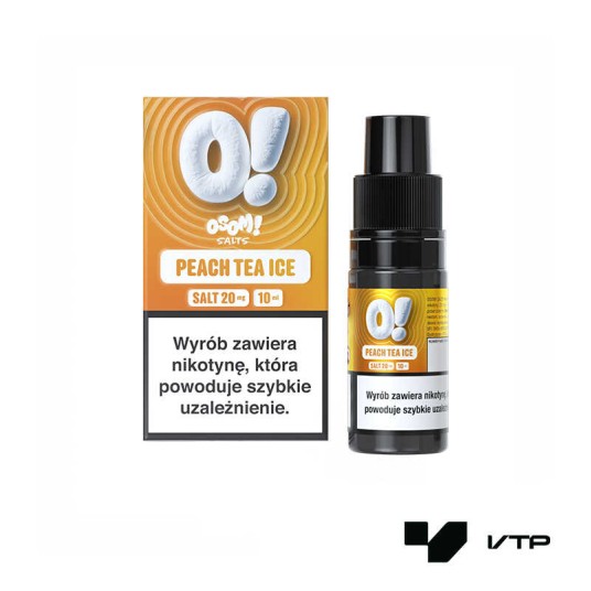 **LIQUID OSOM! SALTS - PEACH TEA ICE 10ML 20MG -zdjęcie numer 1