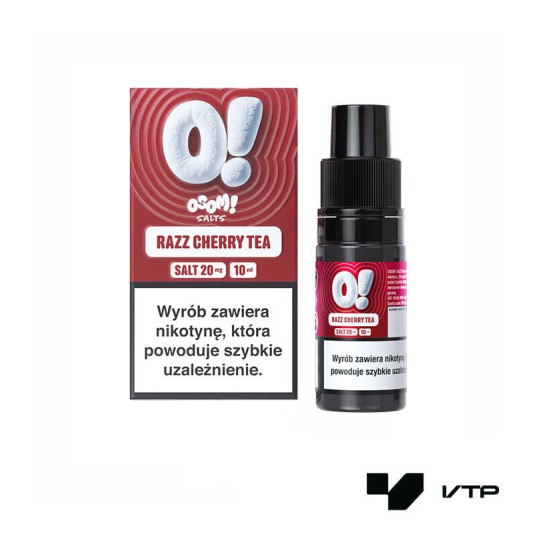 **LIQUID OSOM! SALTS - RAZZ CHERRY TEA 10ML 20MG -zdjęcie numer 1