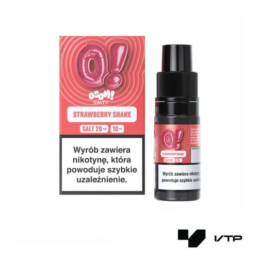**LIQUID OSOM! SALTS - STRAWBERRY SHAKE 10ML 20MG -zdjęcie numer 1
