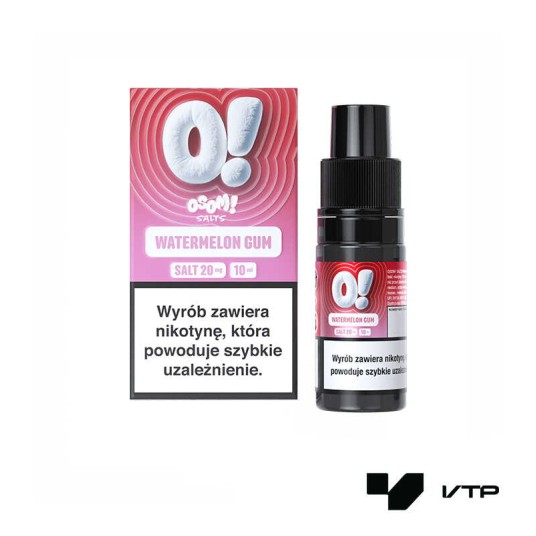**LIQUID OSOM! SALTS - WATERMELON GUM 10ML 20MG -zdjęcie numer 1