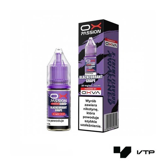 **LIQUID OX PASSION 20MG 10ML - BLACKCURRANT GRAPE -zdjęcie numer 1