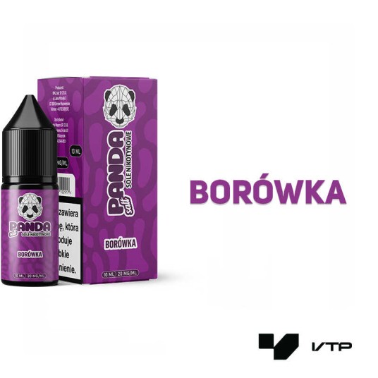*LIQUID PANDA SALT - BORÓWKA 10ML 20MG -zdjęcie numer 2