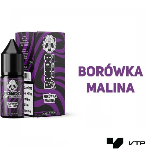 *LIQUID PANDA SALT - BORÓWKA x MALINA 10ML 20MG -zdjęcie numer 2