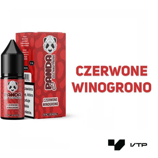 *LIQUID PANDA SALT - CZERWONE WINOGRONO 10ML 20MG -zdjęcie numer 2