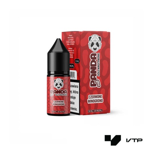 *LIQUID PANDA SALT - CZERWONE WINOGRONO 10ML 20MG -zdjęcie numer 1