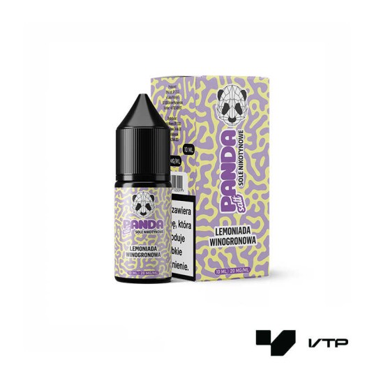 *LIQUID PANDA SALT - LEMONIADA WINOGRONO 10ML 20MG -zdjęcie numer 1