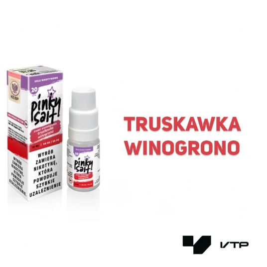*Liquid Pinky Salt - Truskawka Winogrono 10ML -zdjęcie numer 2