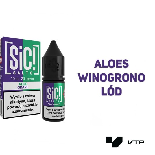 *Liquid Sic! - Aloe Grape 10ML 20MG -zdjęcie numer 2