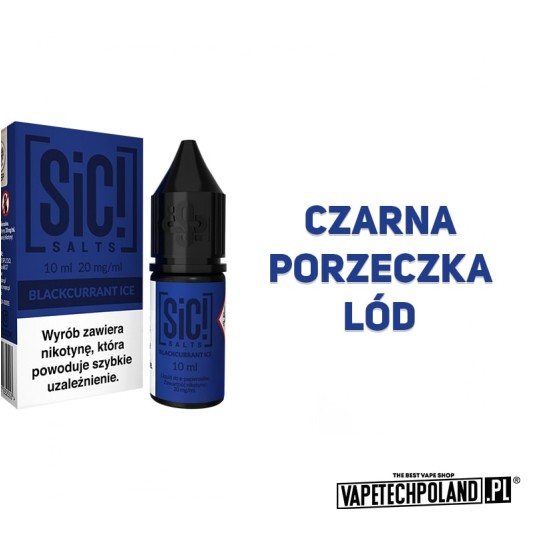 *Liquid Sic! - Blackcurrant Ice 10ML 20MG -zdjęcie numer 2
