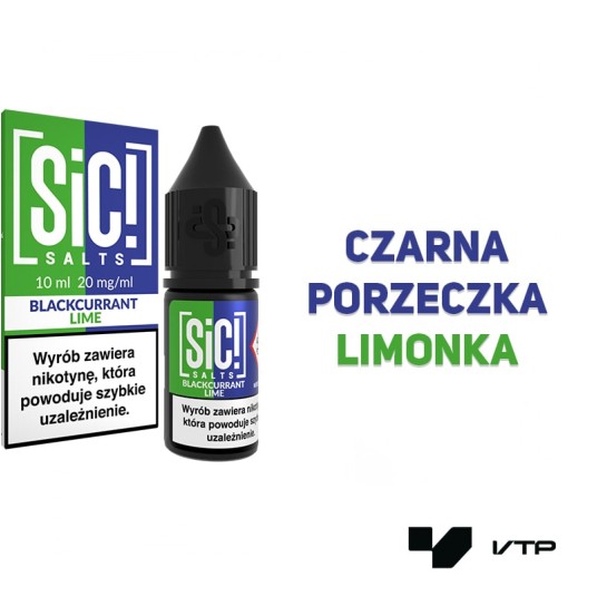 *Liquid Sic! - Blackcurrant Lime 10ML 20MG -zdjęcie numer 2