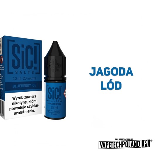 *Liquid Sic! - Blueberry Ice 10ML 20MG -zdjęcie numer 2