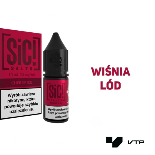 **Liquid Sic! - Cherry Ice 10ML 20MG -zdjęcie numer 2