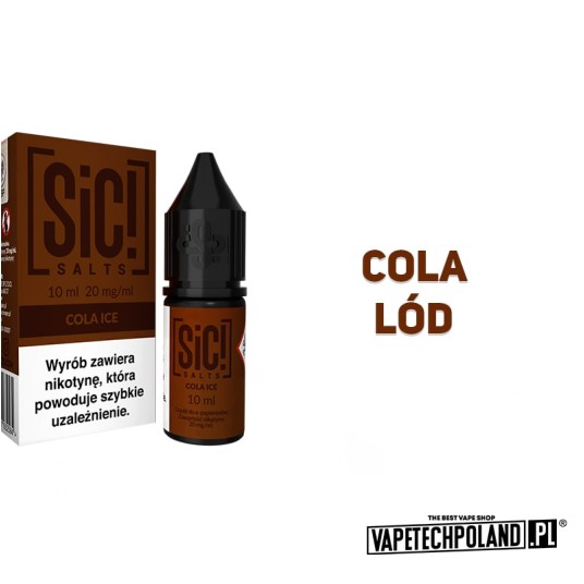 *Liquid Sic! - Cola Ice 10ML 20MG -zdjęcie numer 2