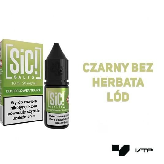 *Liquid Sic! - Elderflower Tea Ice 10ML 20MG -zdjęcie numer 2