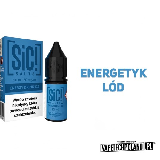 *Liquid Sic! - Energy Drink Ice 10ML 20MG -zdjęcie numer 2