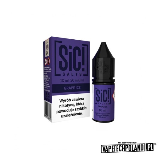 *Liquid Sic! - Grape Ice 10ML 20MG -zdjęcie numer 1
