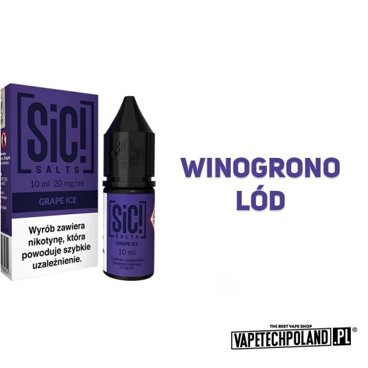 *Liquid Sic! - Grape Ice 10ML 20MG -zdjęcie numer 2
