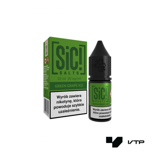 *Liquid Sic! - Green Grape Ice 10ML 20MG -zdjęcie numer 1