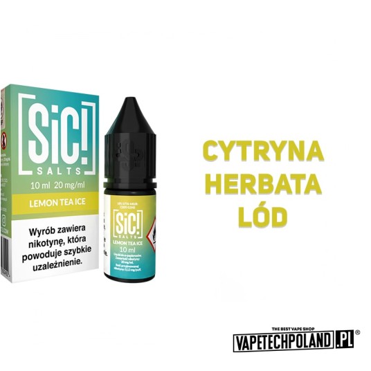 *Liquid Sic! - Lemon Tea Ice 10ML 20MG -zdjęcie numer 2
