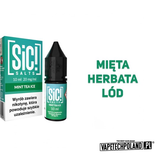 *Liquid Sic! - Mint Tea Ice 10ML 20MG -zdjęcie numer 2