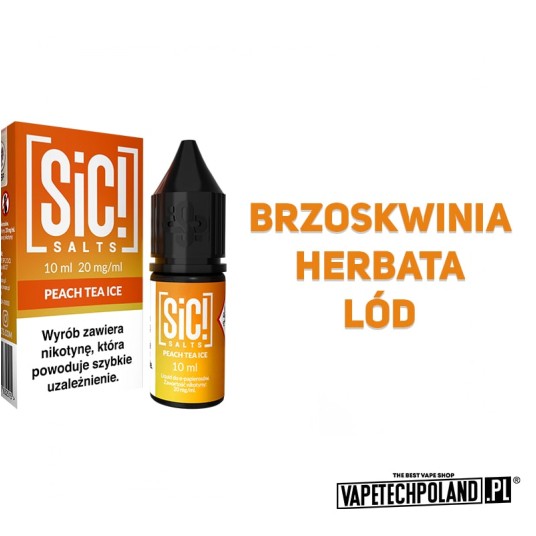 **Liquid Sic! - Peach Tea Ice 10ML 20MG -zdjęcie numer 2