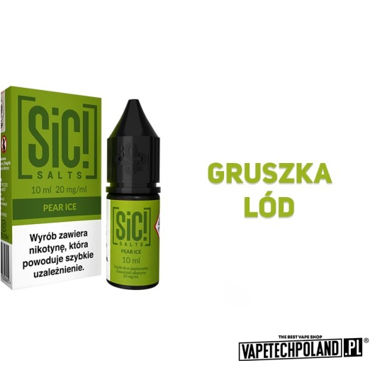 *Liquid Sic! - Pear Ice 10ML 20MG -zdjęcie numer 2