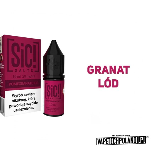 *Liquid Sic! - Pomegranate Ice 10ML 20MG -zdjęcie numer 2