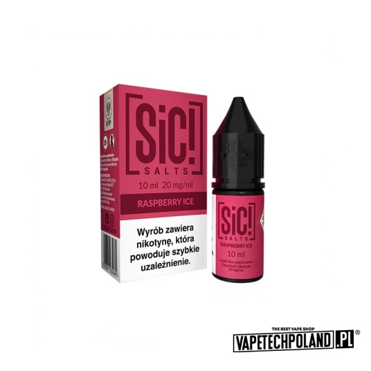 *Liquid Sic! - Raspberry Ice 10ML 20MG -zdjęcie numer 1