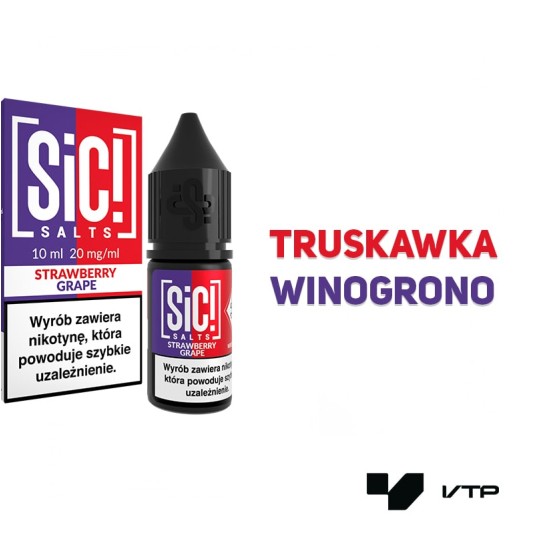 *Liquid Sic! - Strawberry Grape 10ML 20MG -zdjęcie numer 2