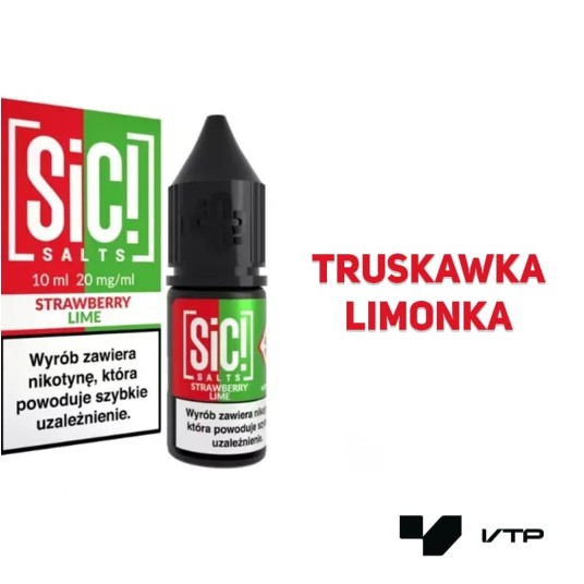 *Liquid Sic! - Strawberry Lime 10ML 20MG -zdjęcie numer 2