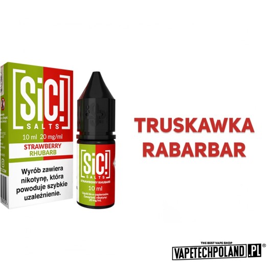 *Liquid Sic! - Strawberry Rhubarb 10ML 20MG -zdjęcie numer 2